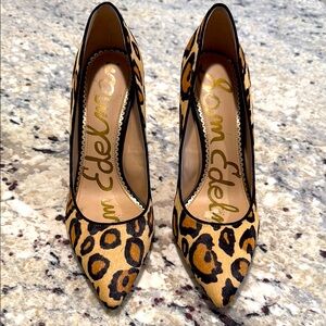 Sam Edelman calf hair animal pumps 🌟